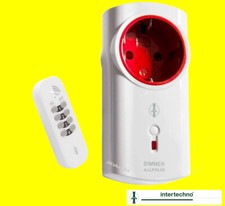 Funk-Dimmer-SET Lampen,Leuchten+LED Intertechno Zwischenstecker +Mini-Handsender