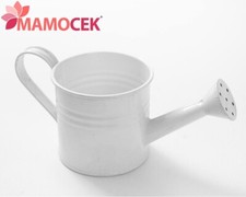 ANNAFFIATOIO Innaffiatoio secchiello latta bianco h7 bomboniera confetti piante