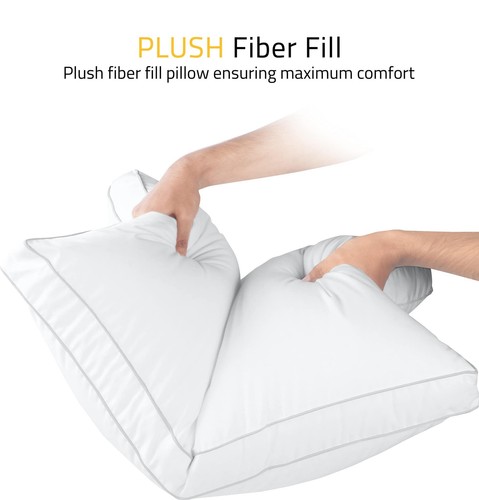 Utopia Bedding Bed Pillows for Sleeping Queen Size (White), Set of 2, Cooling Ho - Picture 5 of 8