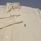 Polo Ralph Lauren Yellow Oxford Yarmouth Button Flesh Pony 100 Cotton-16 34/35-