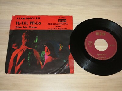 ALAN PRICE SET 7'' SINGLE - HI-LILI, HI-LO / DECCA DL 25255 PRESS in VG++