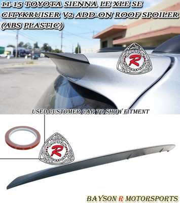 Fits 11-17 Toyota Sienna CityKruiser V2 Add-on Roof Spoiler Wing (ABS)
