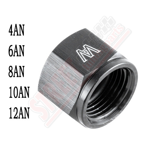 4/6/8/10/12AN Aluminum Female Flare Fitting Cap Block Off Nut Fit Fuel Systems - Bild 1 von 12