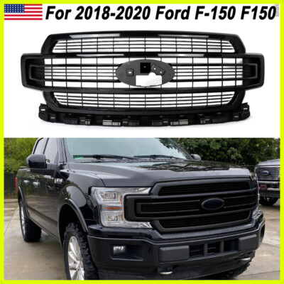 Fit 2018 2019 2020 Ford F-150 F150 Limited Agate Black Front Bumper Grille Grill