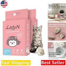 Tofu Cat Litter Mini-Pellets for Auto Boxes, 18lb, Strong Clump, Low Dust, Ch...