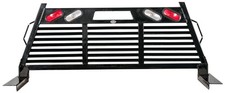 Frontier Full Louvered Headache Rack W Lights Fits 0718 Chevy Silverado 1500