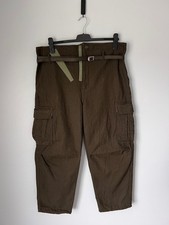 Comme des Garcons Homme Wool Serge Cargo Pants - Size Medium - Green - NEW