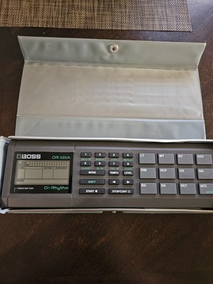 Boss Dr. Rhythm DR-220A Silver 12-Bit Classic Portable Digital Drum Machine 