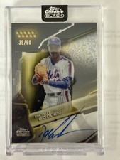 2026 Topps Chrome Black Dwight Gooden Auto Gold Mini-Diamond Refractor /50
