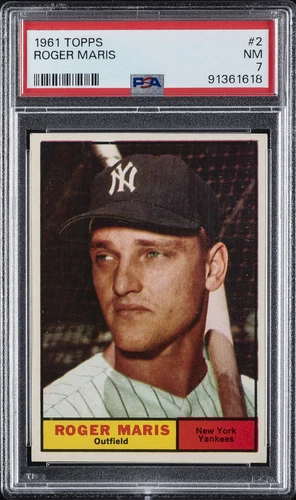 1961 TOPPS #2 ROGER MARIS PSA 7