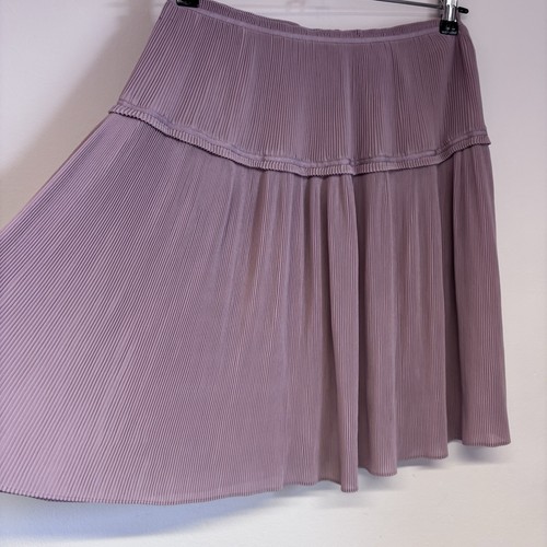 Reiss Dali Skirt Size 8 Dusky Pink Plisse Pleated Delicate Feminine Summer - Picture 6 of 15