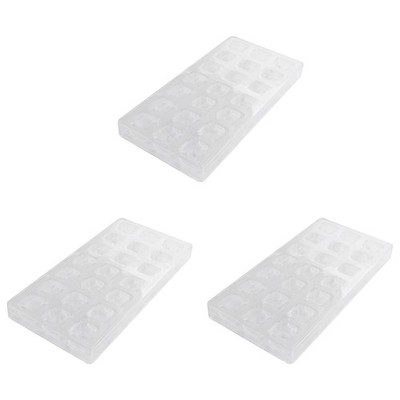 3X 3D Schokoladenform Hausgemacht Quadratisch Schokolade Zum Selbermachen Gebäck Werkzeuge2631