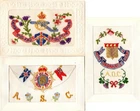3x: MILITARY: WW1 EMBROIDERED SILK POSTCARDS