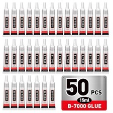 50 PCS 15ml B7000 Glue Clear for Rhinestones Strong Adhesive B-7000 Jewelry
