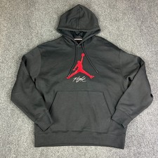 Air Jordan Essentials Baseline Fleece Hoodie Mens Size Large Black FD7545-013