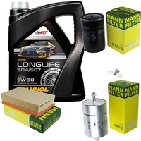 MANN-FILTER Inspektionspaket Mannol 5L Longlife 5W-30 FüR Bmw 3Er Cabriolet