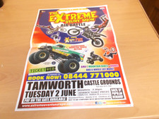 An Original Poster for THE EXTREME STUNT SHOW at Tamworth Measures 12" x17"