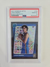 2021 Donruss Optic Josh Giddey Black Velocity 30/39 PSA 10 GEM MINT Rookie RC 