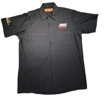 RBS Red Kap Button Down Work Shirt Size Large