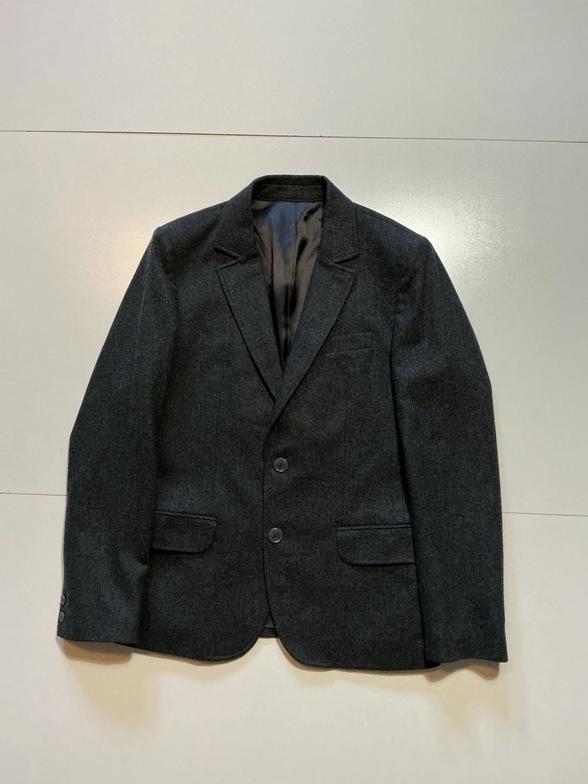 A.P.C. Rue Madame Paris Two Button Charcoal Grey Sportscoat Blazer Jacket Sz. M - product detail image 1