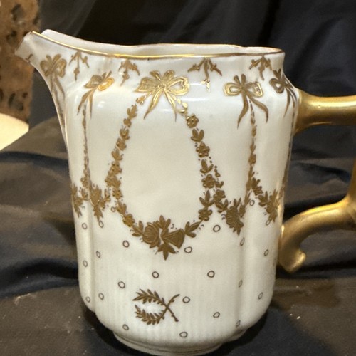 pirkenhammer porcelain Austria Large Gold Gilt Sugar And Creamer - Picture 4 of 19