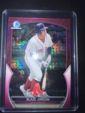 Topps 2023 Bowman Chrome Blaze Jordan BCP-167 Pink Mojo Refractor /199 Red Sox