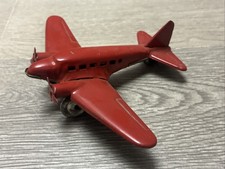 Japan Tin Toy Red Plane 3 3/4  