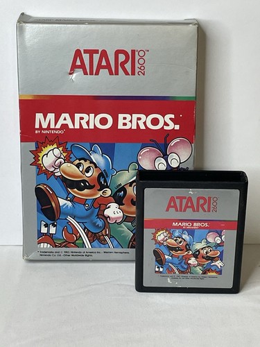 Mario Bros. (Atari 2600, 1983) Authentic Cartridge & Box Cleaned Tested