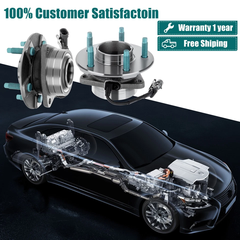 (2) Ступица колеса и передний подшипник для Saturn Vue 2002-2007 Chevrolet Equinox 05-06 - Изображение 2 из 4