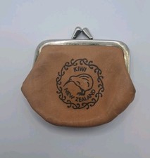 Kiwi New Zealand Vintage Leather Coin Purse c1950s