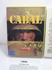 CABAL - Commodore 64/128 Capcom Video Game 5.25" Floppy Disk Complete in Big Box image