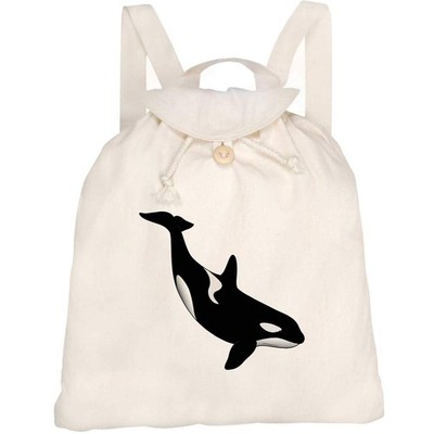 Canvas Rucksack / Backpack ''Diving Orca Marine'' (RK00040193)