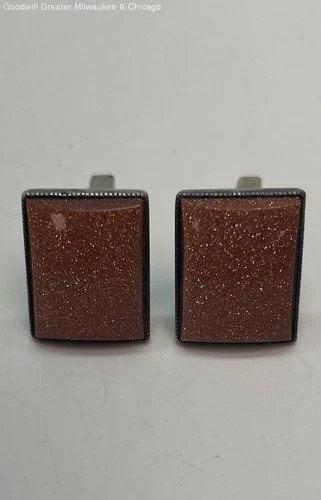Artisan 925 Goldstone Cuff Links 11.6g