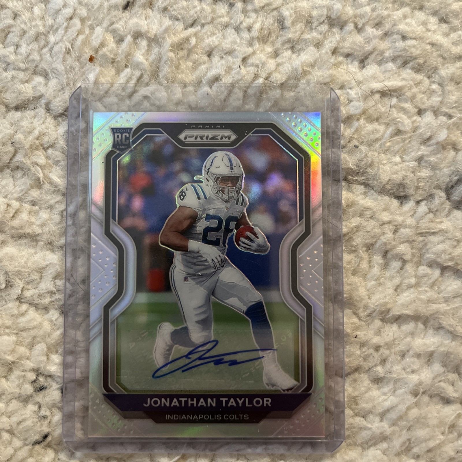 2020 Panini Prizm - Rookie Jonathan Taylor #332 Silver Prizm Autographs (AU, RC)