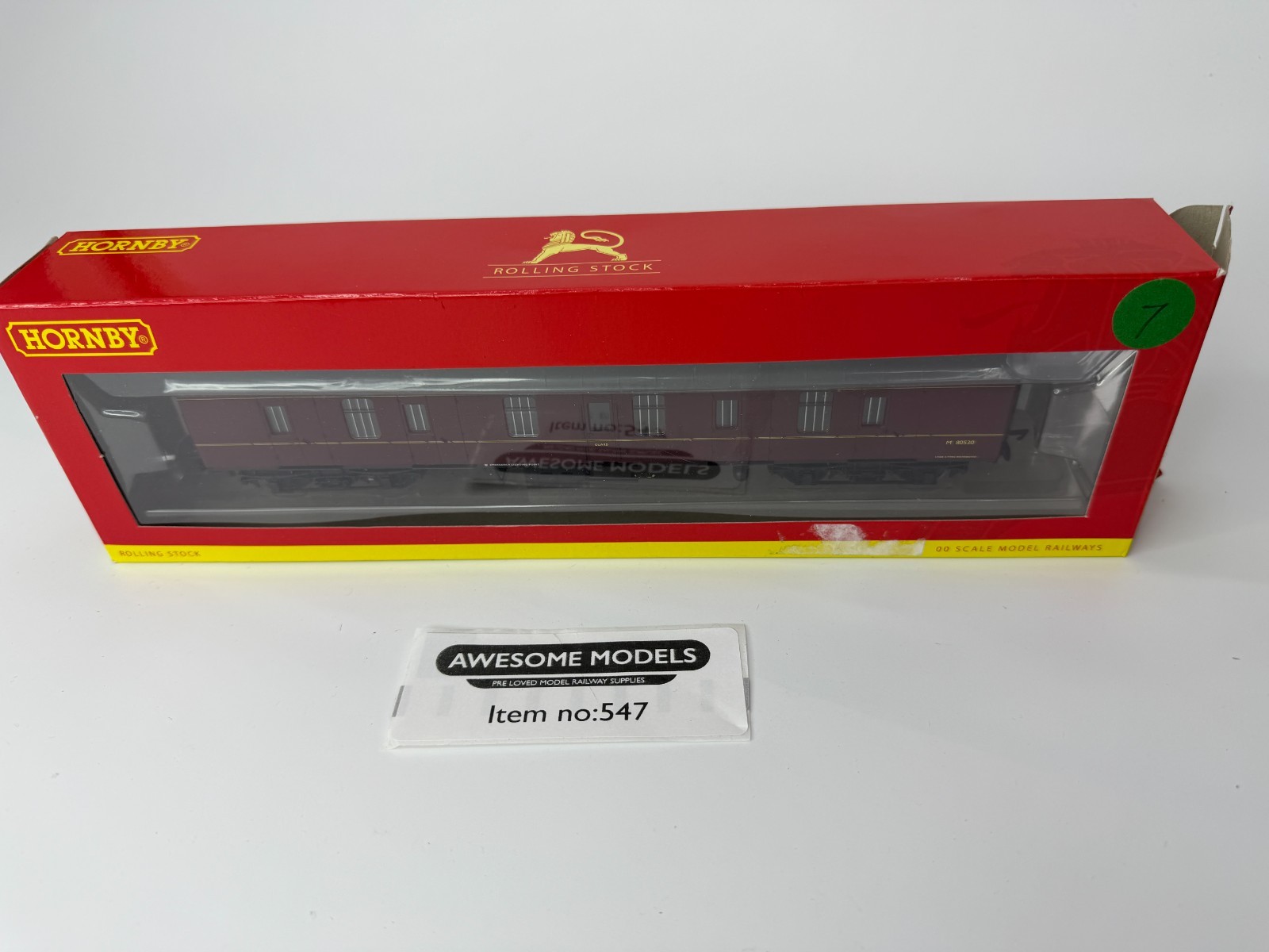 HORNBY R4619 BR MK1 PARCELS BRAKE COACH M80530 BOXED GOOD