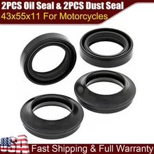 1 Set Front Fork Damper Shock Absorber Fork Dust And Oil Seal For Motorcycle