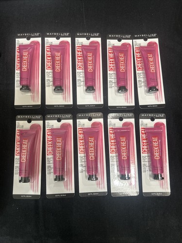 Maybelline Cheek Heat 35 Berry Flame Gel Creme Rouge transparente Farbe 10 Stück