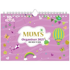 Arpan Week to View Calendar 2027 &ndash; Mums Family Calendar with 6 Columns
