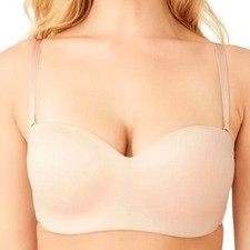 NEW Wacoal Staying Power Wire Free Convertible Strapless Bra 854372 Sand 38DDD