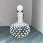 French Opalescent Cologne Bottle Fenton Hobnail Made For Wrisleys Soap Co.