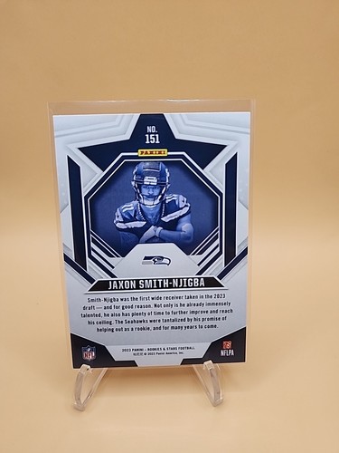 2023 Panini Rookies & Stars - Red Parallel RC Seahawks - Jaxon Smith-Njigba #151 - Picture 7 of 7