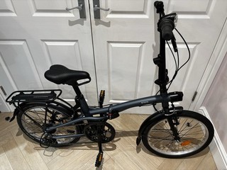 BTWIN Folding Bike Fold 500 Dark Blue. Bought New Jan 2026 And Hardly Used.