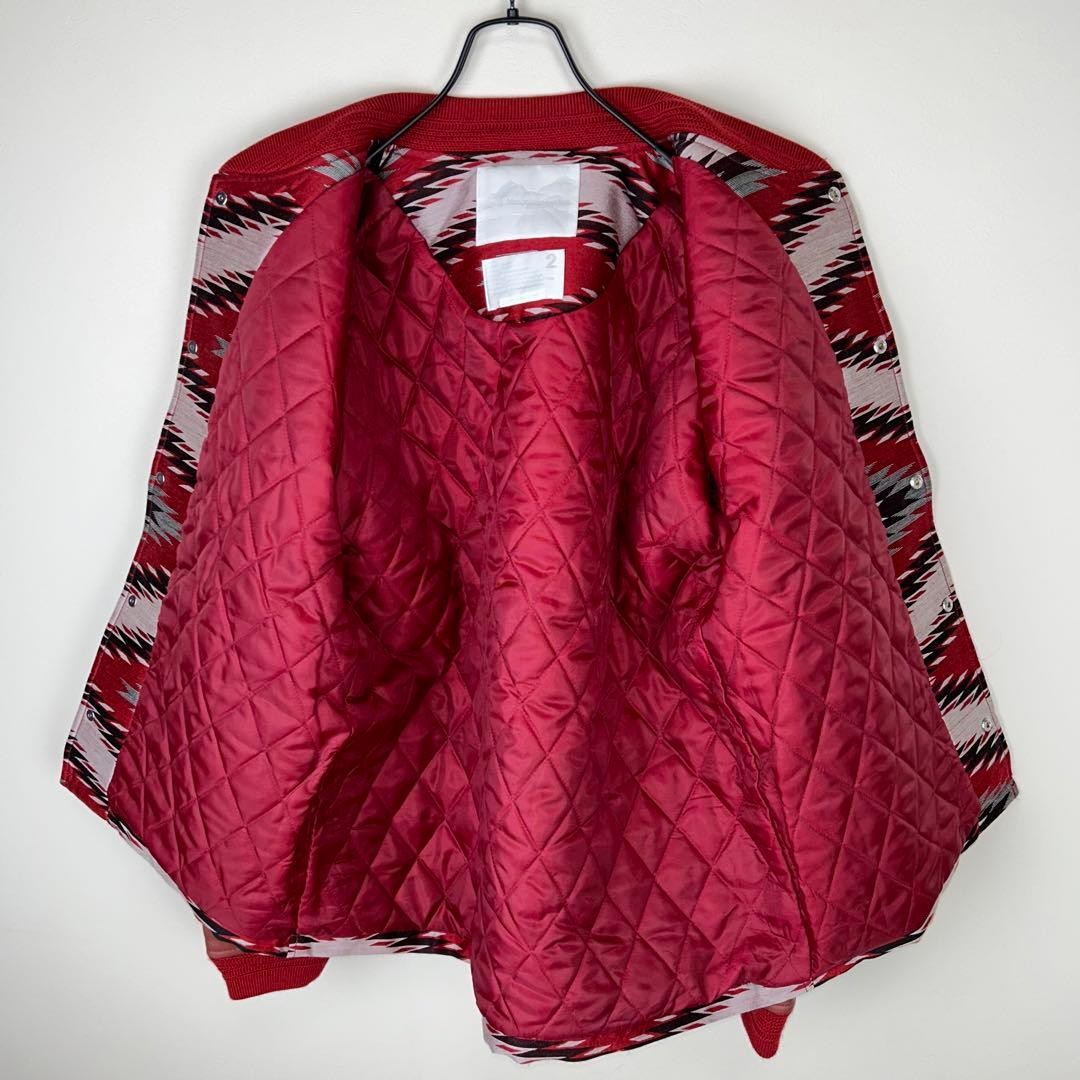 White Mountaineering Native Pattern College Jacke… - image 5