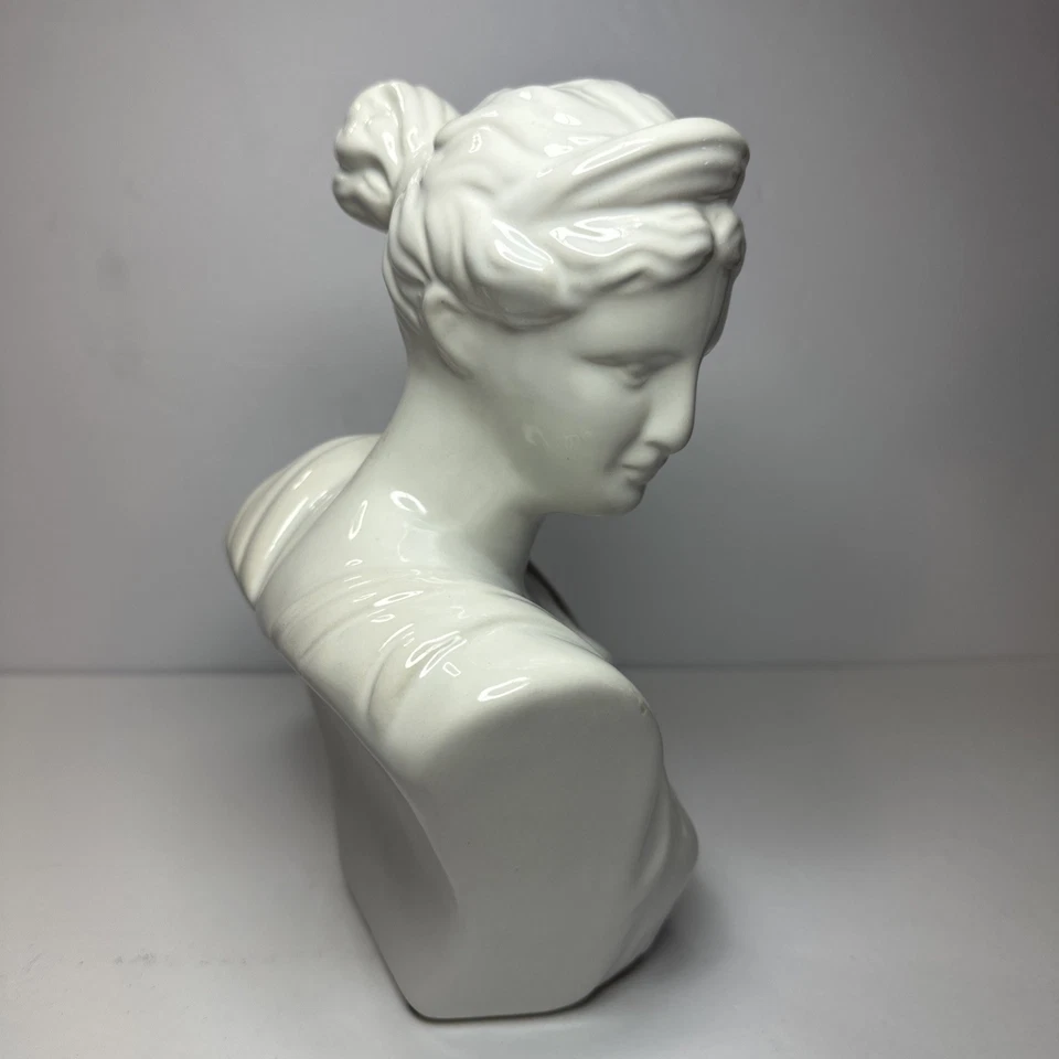 "Busto de cerámica de 9"" de alto de Artemisa Diosa griega de la caza Light Academia" Foto 3 de 4