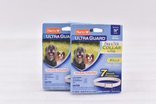 Lot of 2 Hartz Ultra Guard Flea  Tick Collar - Dogs of All Sizes - 26" White 