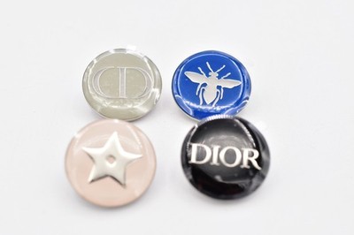 Christian Dior Parfums Beauty GWP Badge Brooch Tie Tac 4-Piece Set Star Bee Logo