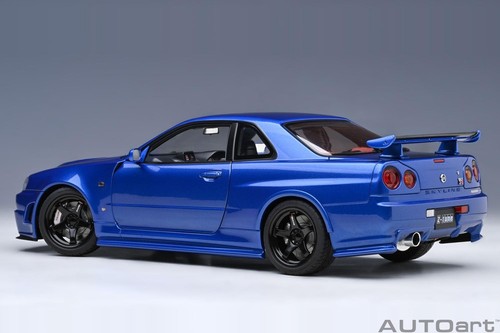 AUTOart 1/18 Nismo R34 GT-R Z-tune Bayside Blue Model Car JP - Picture 2 of 9