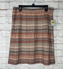 Ming Wang Tweed Mini A-Line Skirt Size L