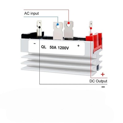 1PC QL 50A 1200V single-phase Bridge Rectifier, High Power AC to DC Diode Module