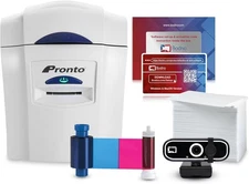Magicard Pronto ID Card Printer  Complete Supplies Package Bodno Software SILVER